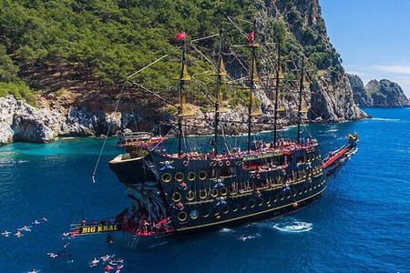 Side Big Kral Pirate Boat Trip - Biggest Pirate Boat Ever