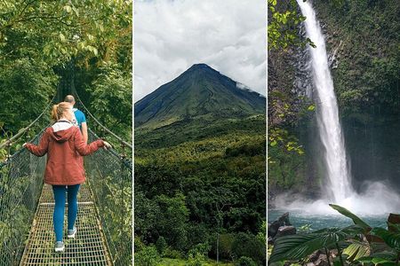 Hanging Bridges + Volcano Hike + La Fortuna Waterfall 