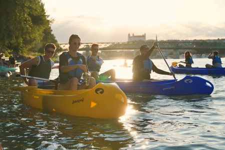 Canoe trip on Danube river with BBQ 