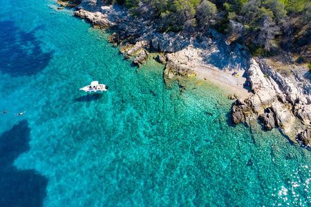Private Boat Trip Swim and Chill in Crystal Blue Šibenik half day