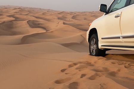 Dubai Desert Safari With camel ride , Sand boarding BBQ dinner