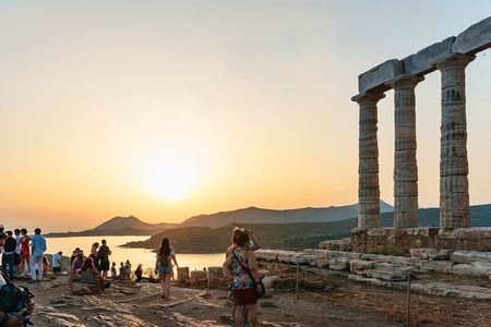 Athens: Cape Sounion and Poseidon Temple Sunset with Audio Guide