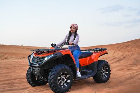 Desert Safari, Open Desert Quad Bike Experience with BBQ Dinner