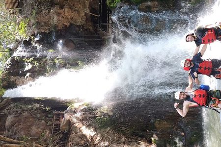 Guachipelin Waterfall Canyoning rappel& Hot Springs+ lunch buffet