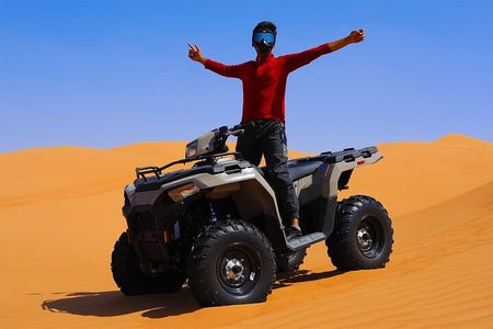  Polaris 570cc (4x4 )Quad Bike Ride +Sand Boarding- Red Dunes