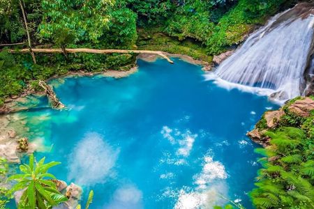 Dunn's River Falls, Blue Hole, Bamboo Rafting, Horseback Combo