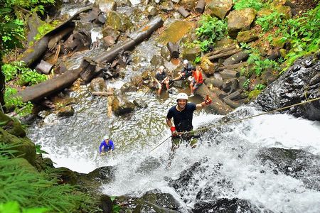 Zip Line with Canyoning Waterfall Adventure in Vista Los Sueños