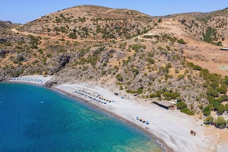 Gialiskari Beach, Palaiochora Village & Seaside Lunch