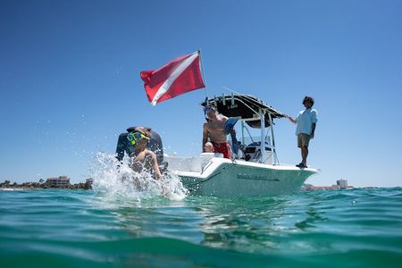 Private Crab Island, Snorkeling, and Dolphin Cruise in Shalimar