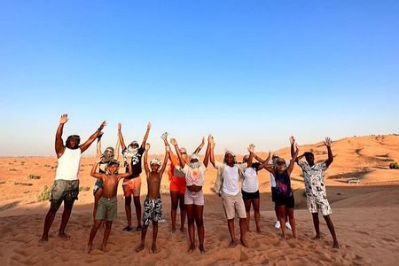 Dubai Anytime Short Desert Visit with Camel and Sandboarding