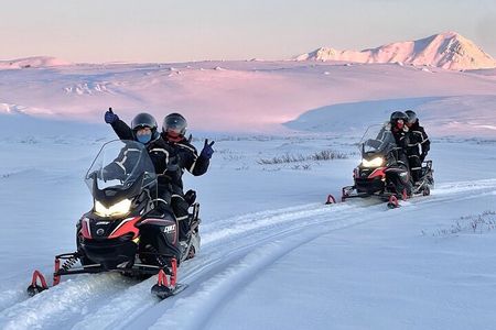 Snowmobile Tour by Lake Mývatn