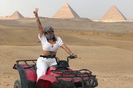 1 Hour ATV at Giza Pyramids from Cairo