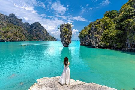 Twilight Sea Canoe Tour with Sea Cave Kayaking in Phang Nga Bay