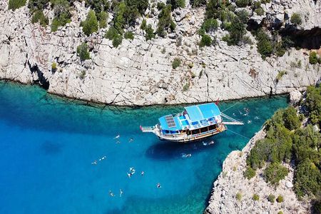 Antalya Porto Genoese Boat Trip with Mud Baths & Hotel Transfer