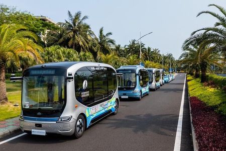 Private Guangzhou High-Tech Tour AI Robot Auto Drive Bus and More