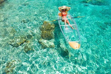 2-Hour Guided Transparent Kayak Sunset Tour from Premantura