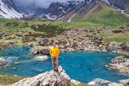 three colorful lakes of Abudelauri • one-day hiking 