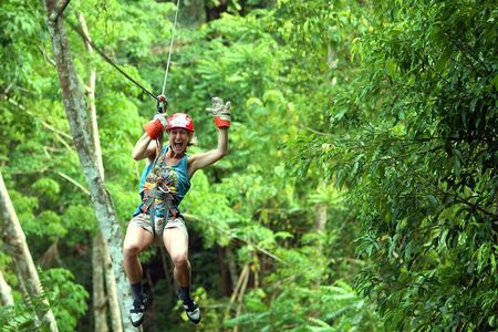 Krabi's Tropical Rainforest Canopy Zipline Adventure
