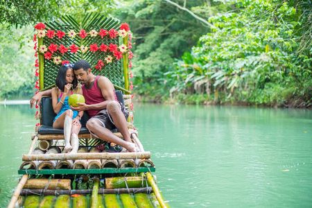 Dunn's River Falls + Bamboo Rafting With Limestone Foot Massage