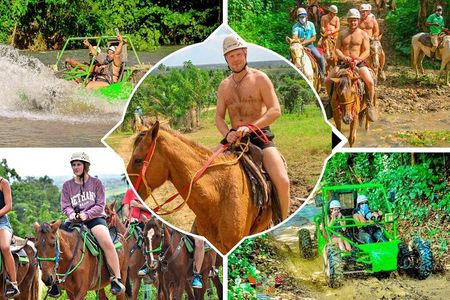 Punta Cana: 4 Hours Tour in Cueva Playa Horseback Riding