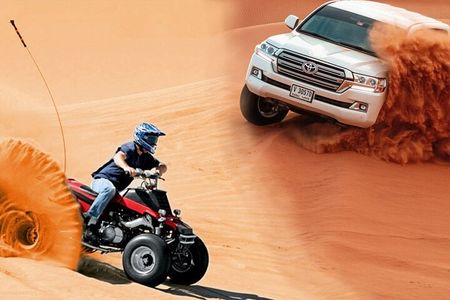 6-Hour Dubai Desert Dinner Safari with Dune Bashing & Camel Ride"