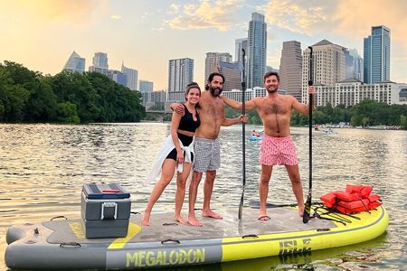 Downtown Austin Giant Paddleboard Sunset Tour with Bats