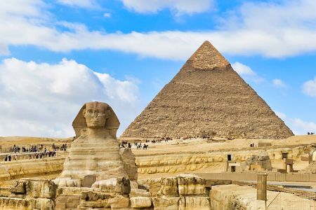 Giza pyramids+Sphinx+The Egyptian Museum