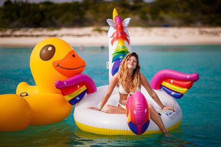 Private luxury catamaran in Tulum with snacks & open bar