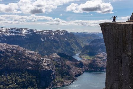 Preikestolen Hidden Trail Hike + Lunch and Canoe Trip