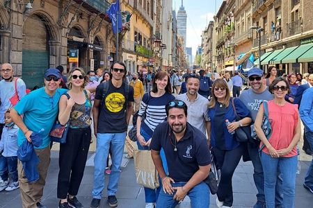 Walking tour in historic center Mexico City.