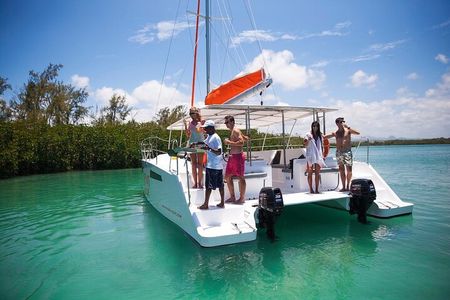 All inclusive CATAMARAN with BBQ : Ile aux cerf & GRSE waterfall