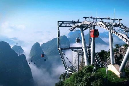 Yangshuo Ruyi peak & round way cable car ticket