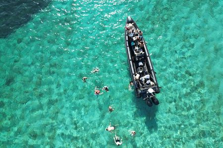 Magic Blue lagoon & 3 islands tour, water, wine & snack included