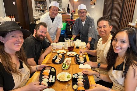 1.5h Kyoto Sushi Class near Fushimi Inari Shrine -Vegan menu ok