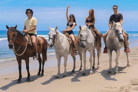 Combo Horseback Beach Ride & ATV Adventure. Tequila Tasting