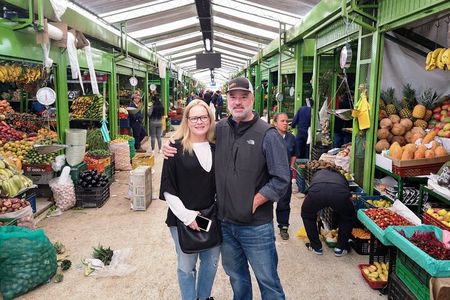 Bogota Private Food Tour: Fruits, Arepas, Cacao, Lunch, Beer, 8hr