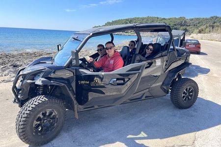 Best of Korcula island winery's by 4X4 Canam buggys with lunch
