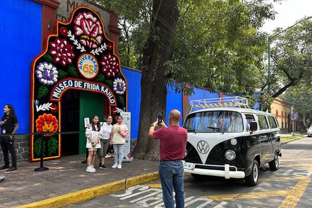 Mexico City Private tour to Coyoacan & Xochimilco on 1975 VW Bus 