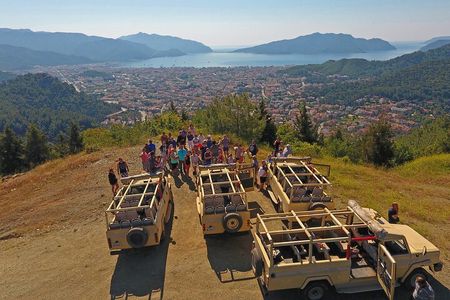 Marmaris Jeep Safari Tour With Waterfall and Water Fights