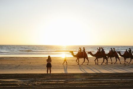 Camel ride in agadir at sunset with barbecue and couscous 