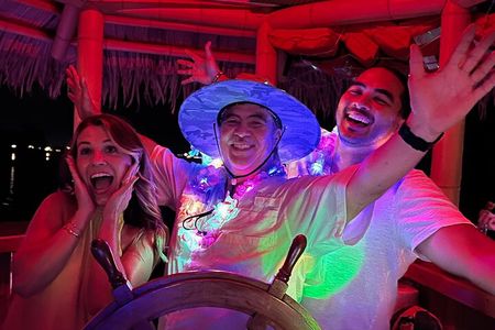 Original CRUISIN' TIKIS Lit on the Lagoon- A Glow Tiki Bar Cruise