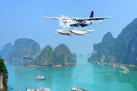 Halong Bay Sightseeing with Seaplane 25 Minutes on the Sky