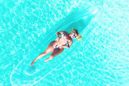 Clear Kayak Drone Photography 