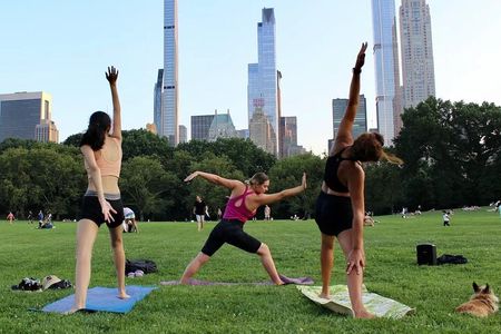 Central Park Yoga Class