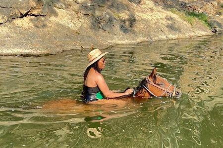 Horseback Riding & Swim: Tequila Tasting, BBQ & Margaritas