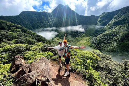 Hike St. Kitts: Highest peak Mount Liamuiga Volcano 