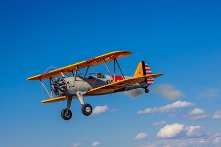Historical Flight in an Open Cockpit Biplane from WWII