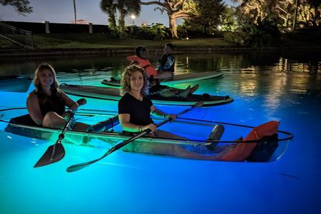 Glow in the Dark Clear Kayak in Paradise