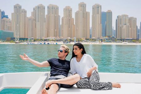 Dubai Harbour Luxury Yacht Tour with BBQ & Drinks 