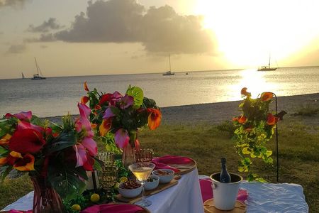 Saint Lucia Beachfront Sunset Picnics